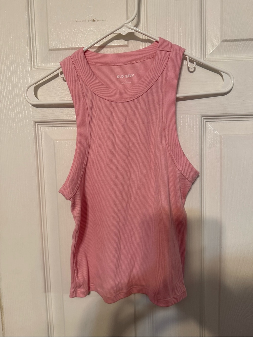 Old Navy Pink Ribbed Sleeveless Tank
